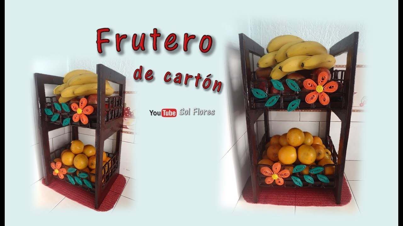 Frutero de cartón - Cardboard fruit bowl