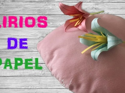 Lirio de papel - papiroflexia.origami