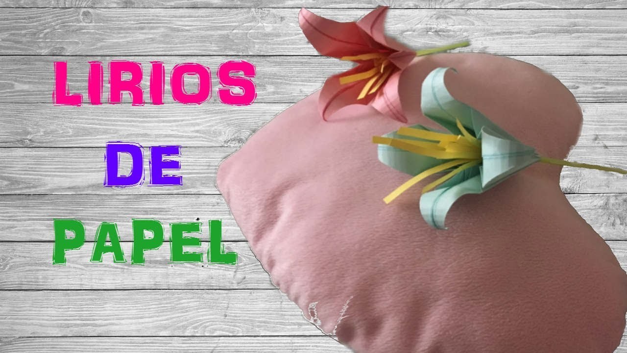 Lirio de papel - papiroflexia.origami