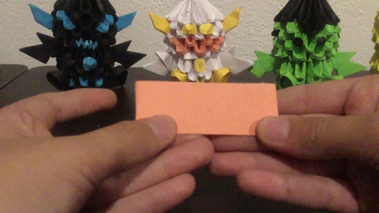 Regresó a YT con piezas de origami 3D
