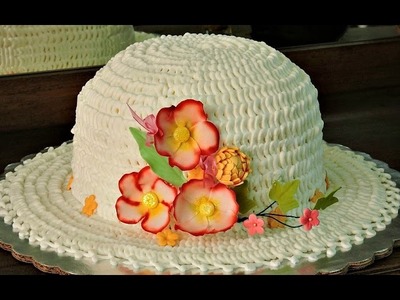 Sombrero -Pastel decorado para Día de las Madres.- RecetasdeLuzMa