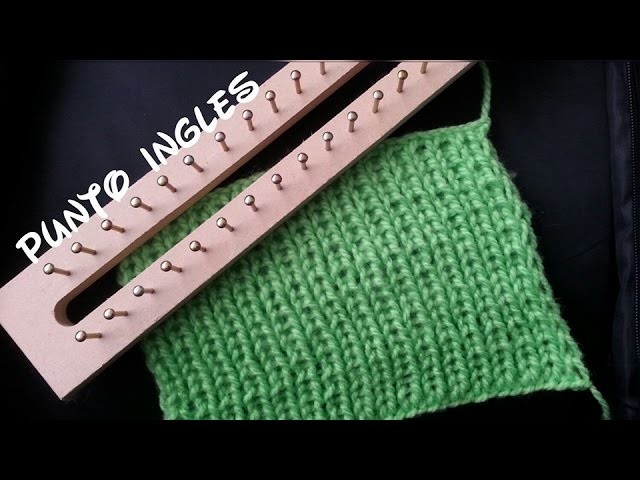 Telar rectangular - punto ingles