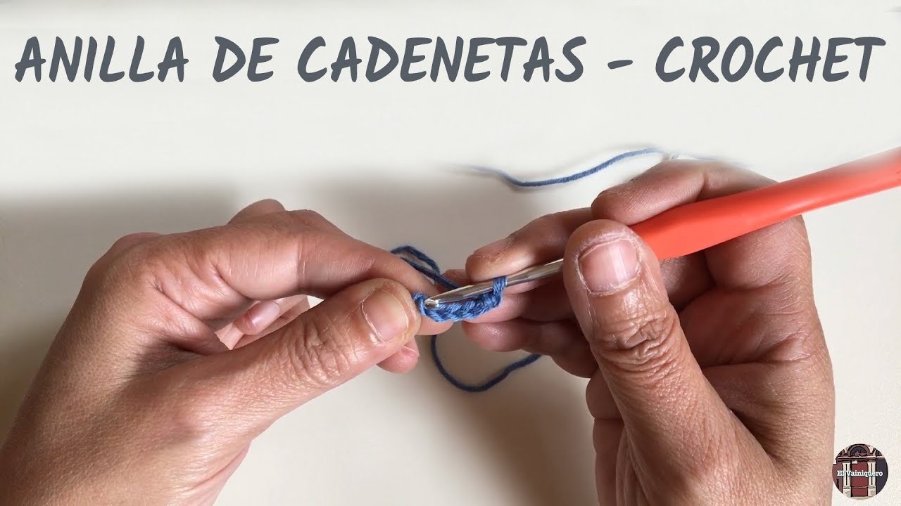 Anilla de cadenetas - Crochet - Trabajar en circular