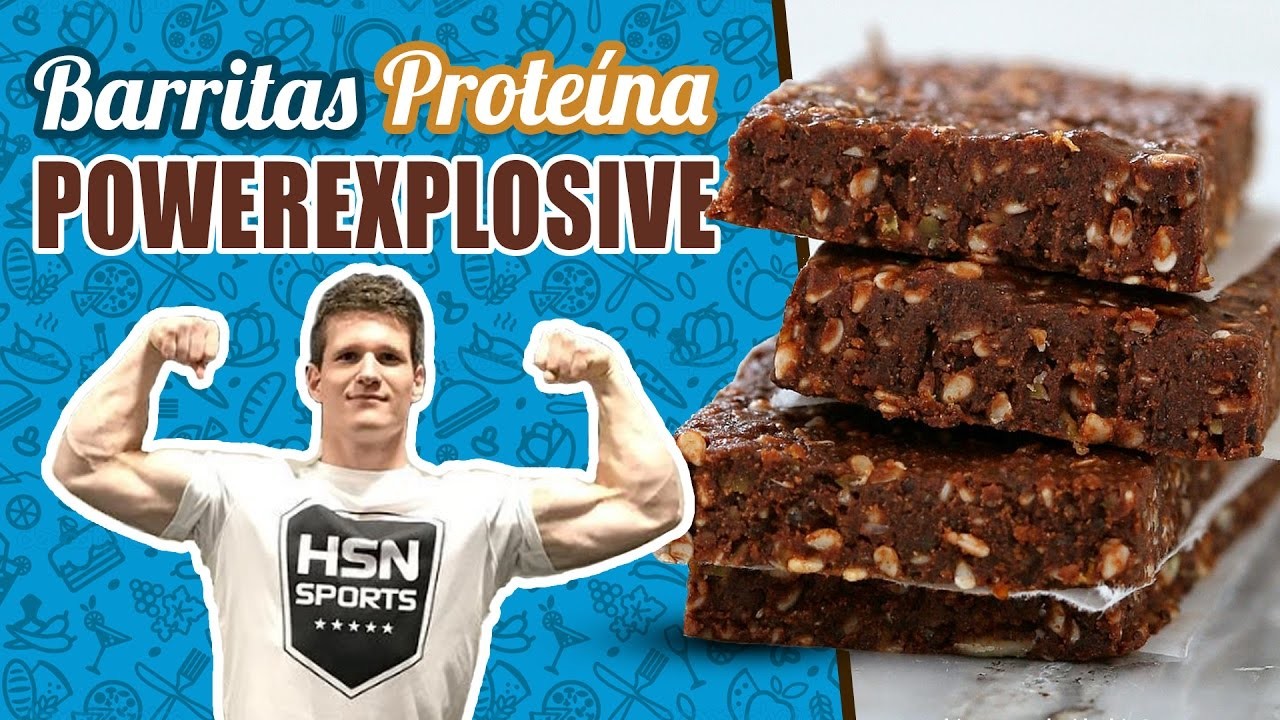 Barritas de proteína Powerexplosive - Barritas de proteínas casera chocolate