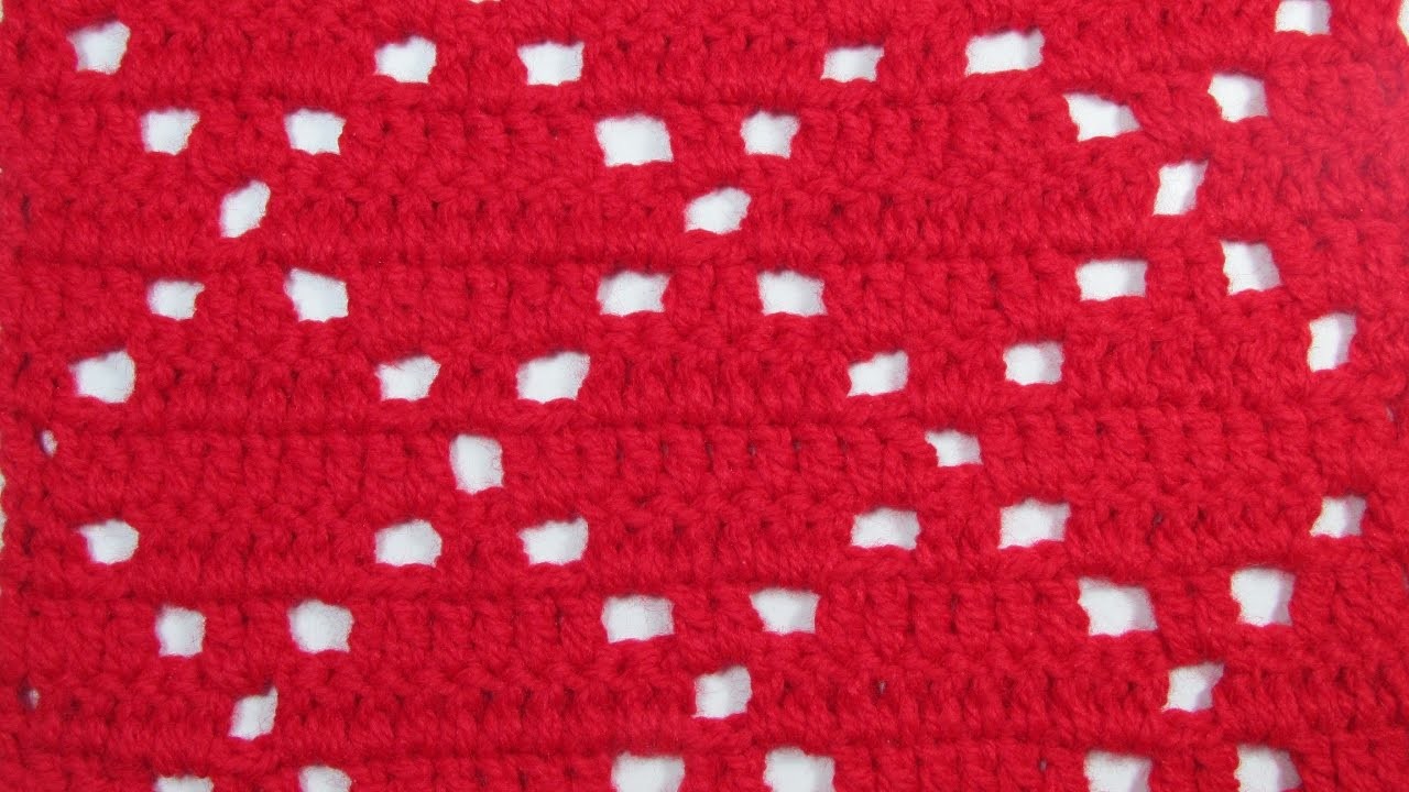 Crochet paso a paso: Punto Rombos - Mi Rincón del Tejido