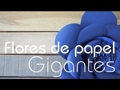 Flores de Papel Gigantes DIY FREE TEMPLATE  (Paso a paso) | Andrea Flamenco
