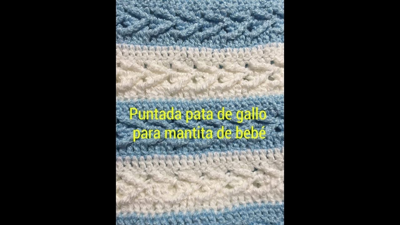 Puntada Pata de Gallo para Mantitas de Bebé