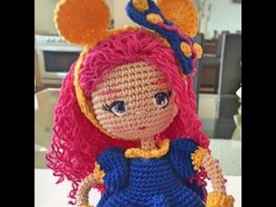 Últimos detalles de como terminar a la muñeca Valentina amigurumi By Petus