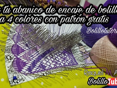 Cómo hacer un Abanico Multicolor de Encaje - Bolillotutorial 1 Raquel M. Adsuar Bolillotuber