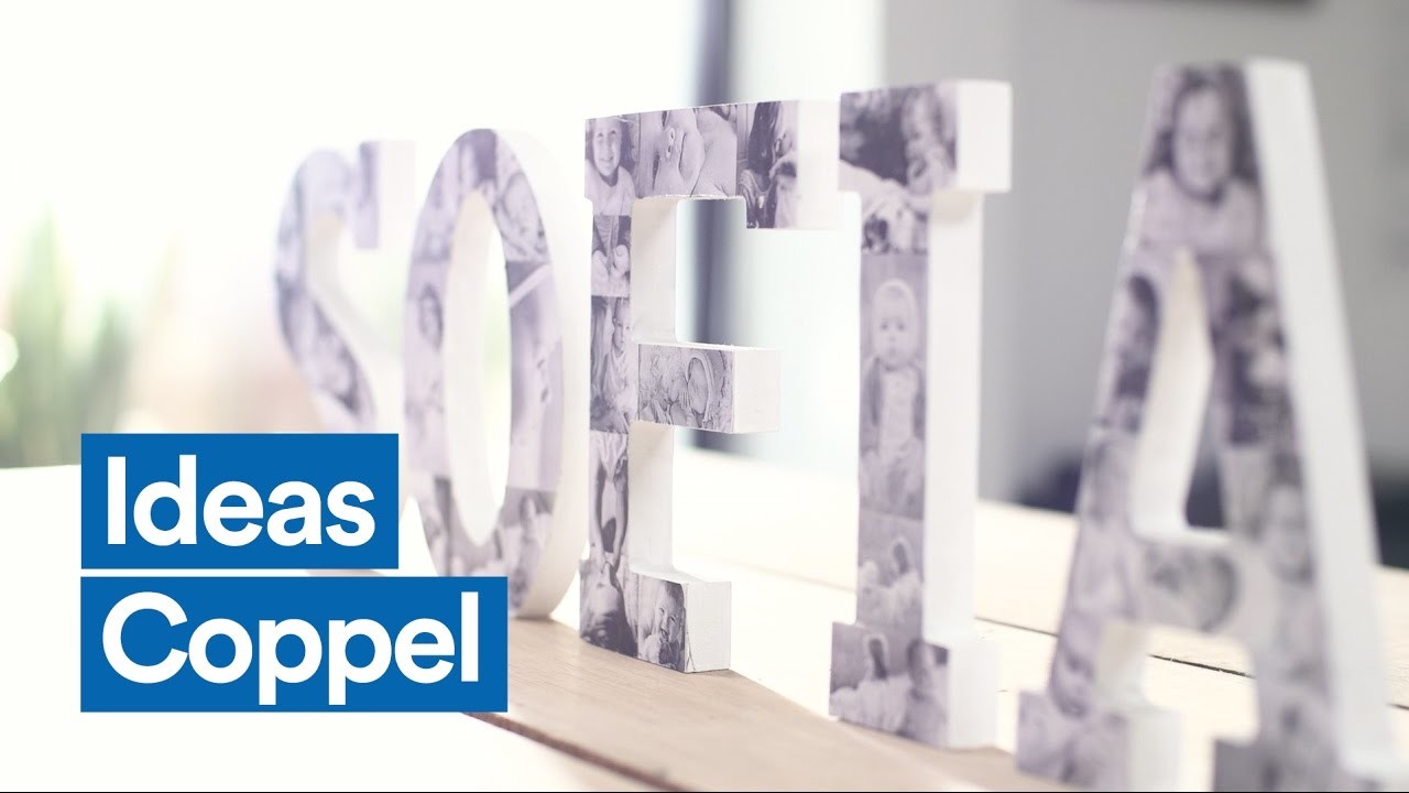 Crea letras de madera con fotos | Coppel