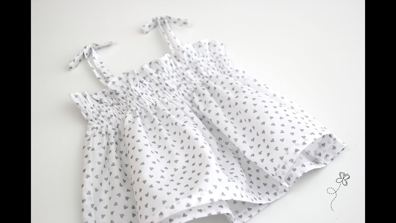 DIY Cómo hacer blusa fruncida niñas (patrones gratis incluidos)