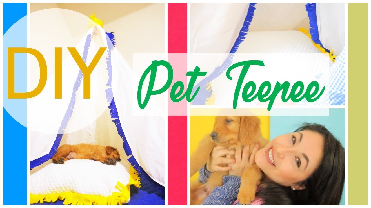 DIY Dog & Cats Teppee.  DIY como hacer un teepee para mascotas  by wendylou