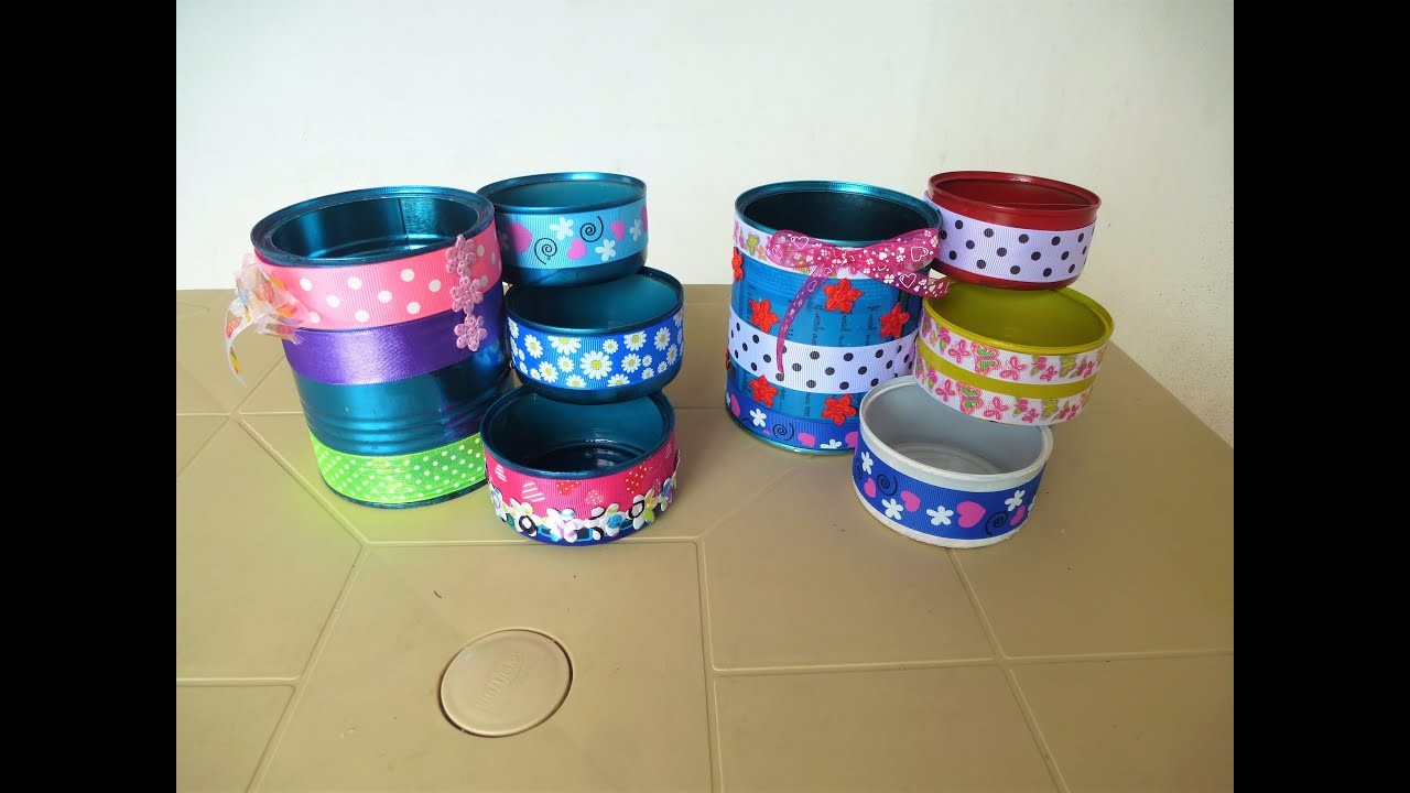 Joyero con tarros reciclados