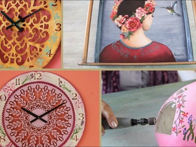 ManosalaObraTV - Programa 33 -  Pintura Decorativa - Herramientas Dremel - Bandeja - Reloj