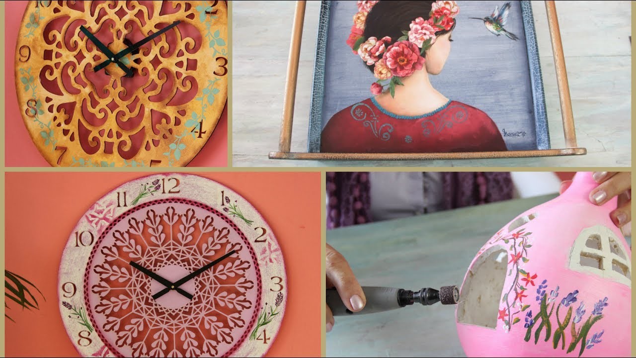 ManosalaObraTV - Programa 33 -  Pintura Decorativa - Herramientas Dremel - Bandeja - Reloj