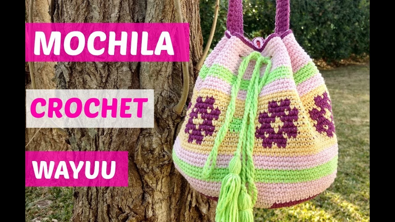 Mochila Wayuu crochet paso a paso