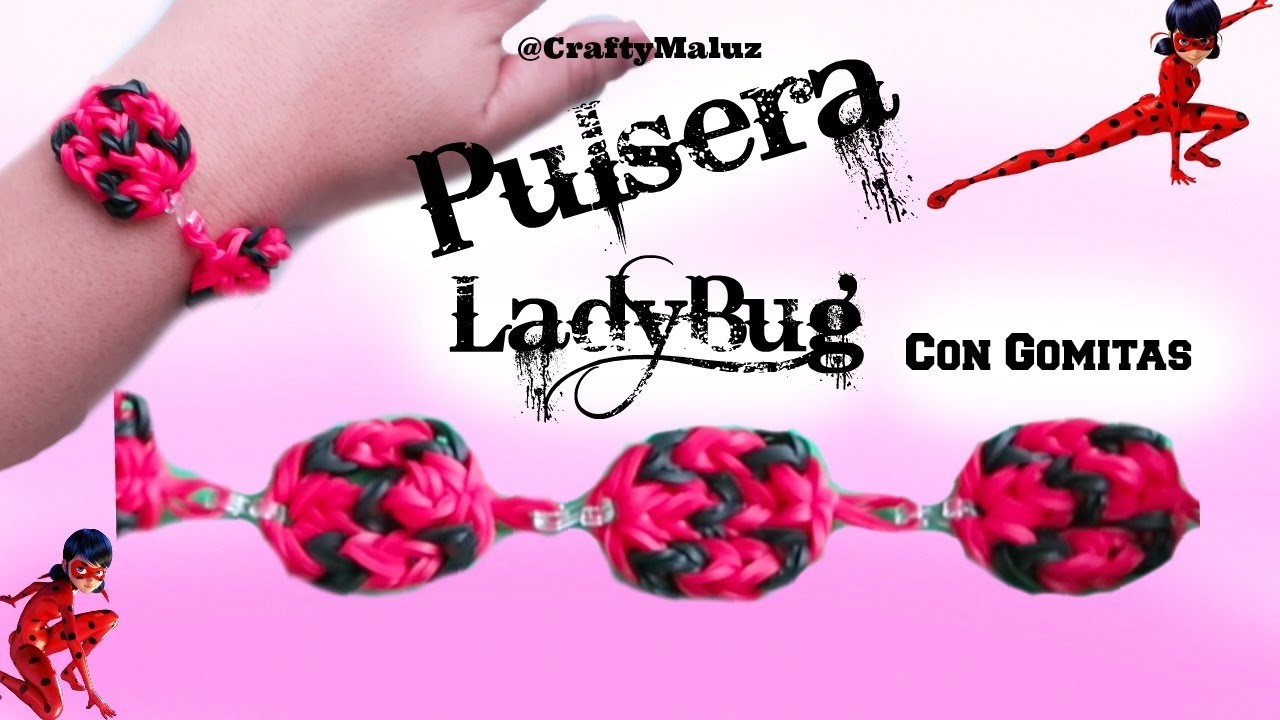 PULSERA de gomitas SIN TELAR ladybug | PULSERA LADYBUG