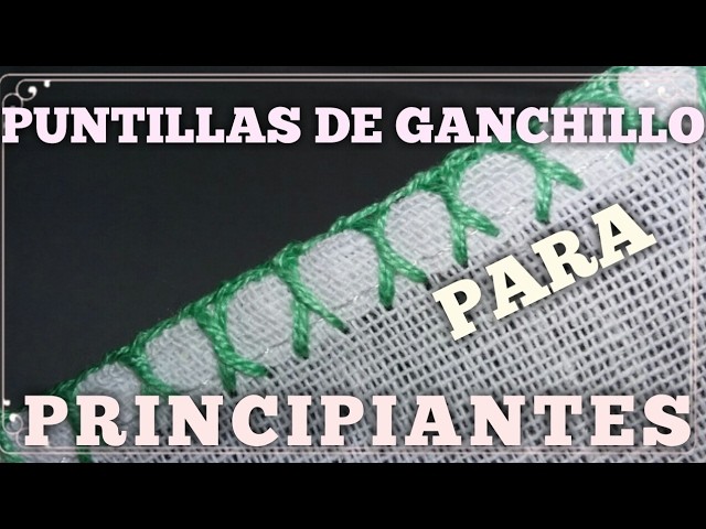 PUNTILLAS DE GANCHILLO FACILES  PARA  PRINCIPIANTES #7