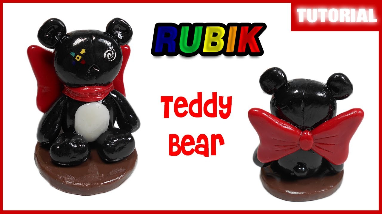 Rubik Teddy Bear Polymer Clay Tutorial ✰ Porcelana Fría ★ Plastilina