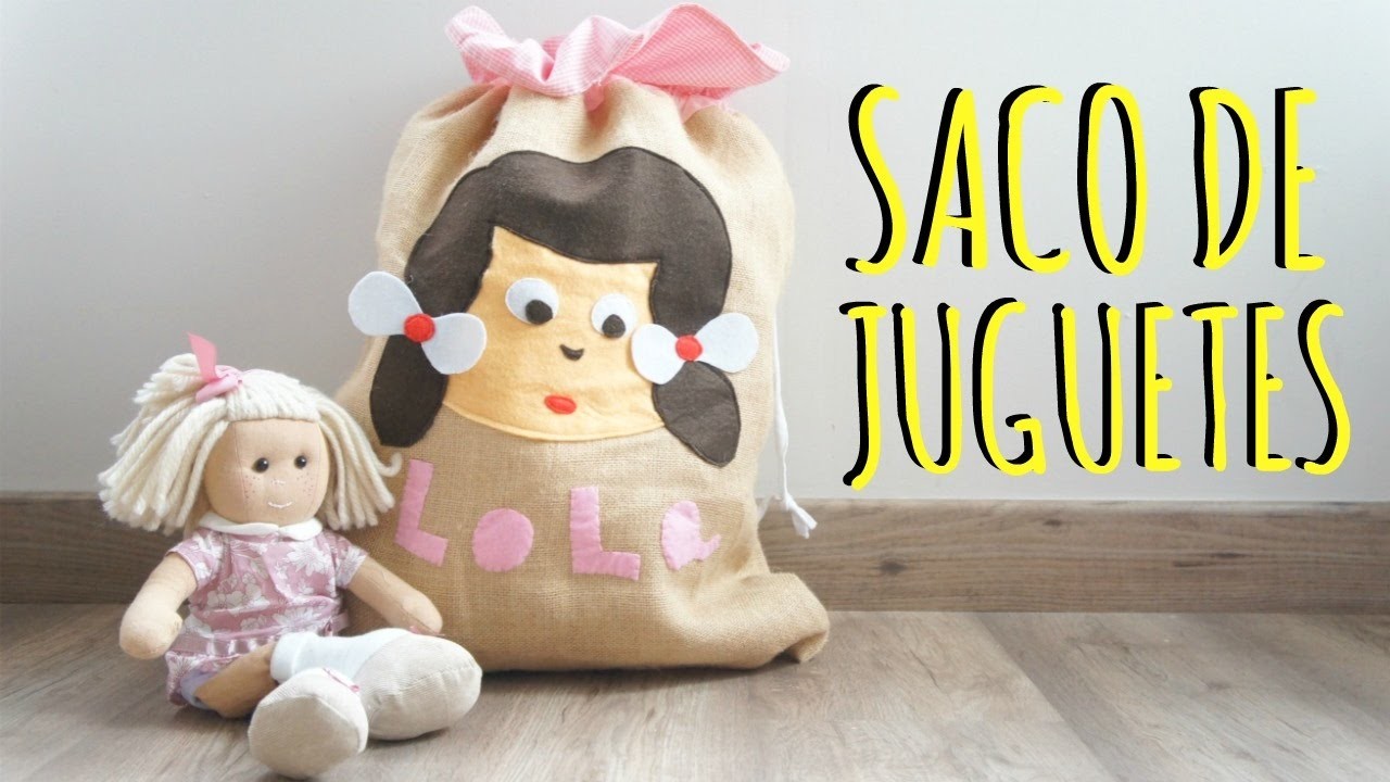 Saco para juguetes ( plantilla incluida ).