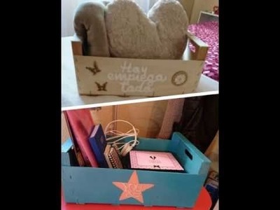 CAJAS DE FRUTA DECORATIVAS + MANUALIDADES