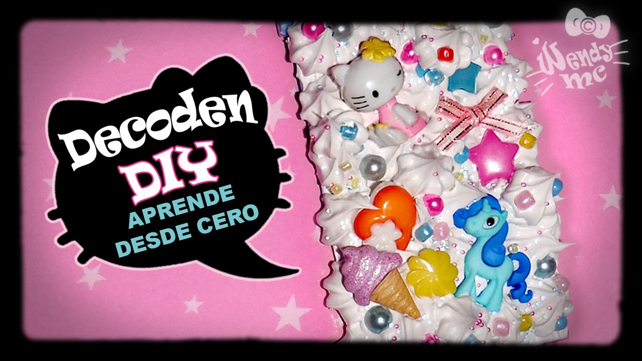 ¿COMO HACER?  DECODEN DIY desde cero ESPEJO HELLO KITTY WendyMC