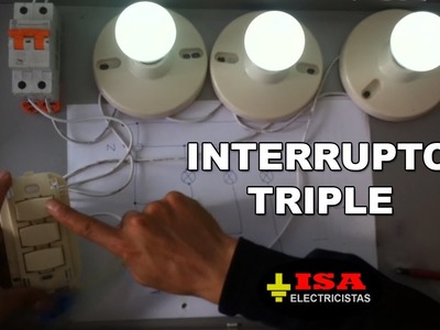 Cómo instalar un interruptor triple