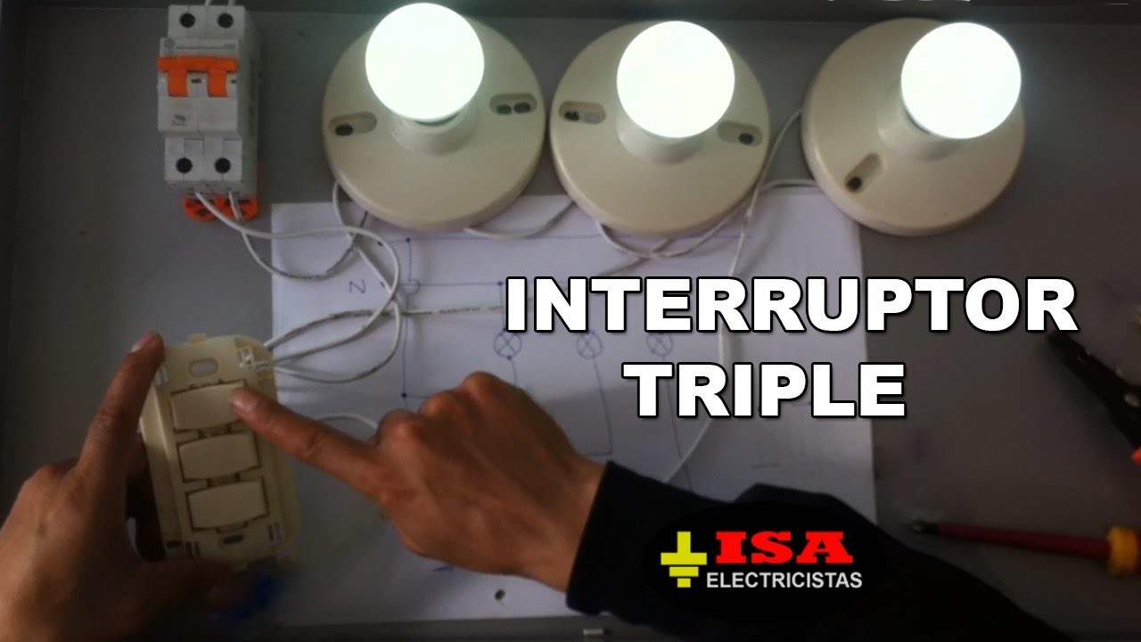 Cómo instalar un interruptor triple