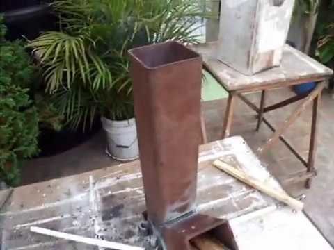 Estufa de leña portatil (TUTORIAL)