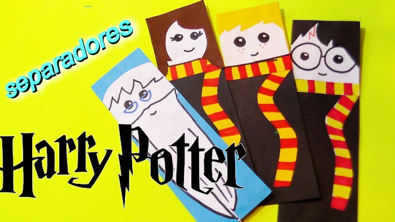 Haz 4 separadores de Harry Potter super facil Curiocity