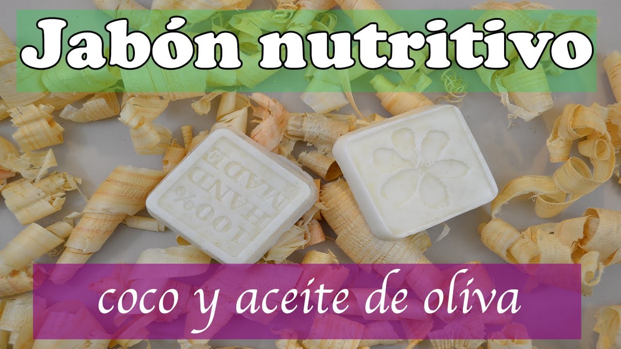 Jabón nutritivo humectante de coco y aceite de oliva