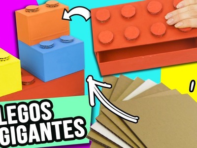 MANUALIDADES CON RECICLAJE - Organizador de ESCRITORIO "LEGO GIGANTE" SE ARMA DE VERDAD - Catwalk