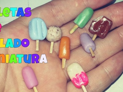 PALETAS DE HELADO MINIATURA