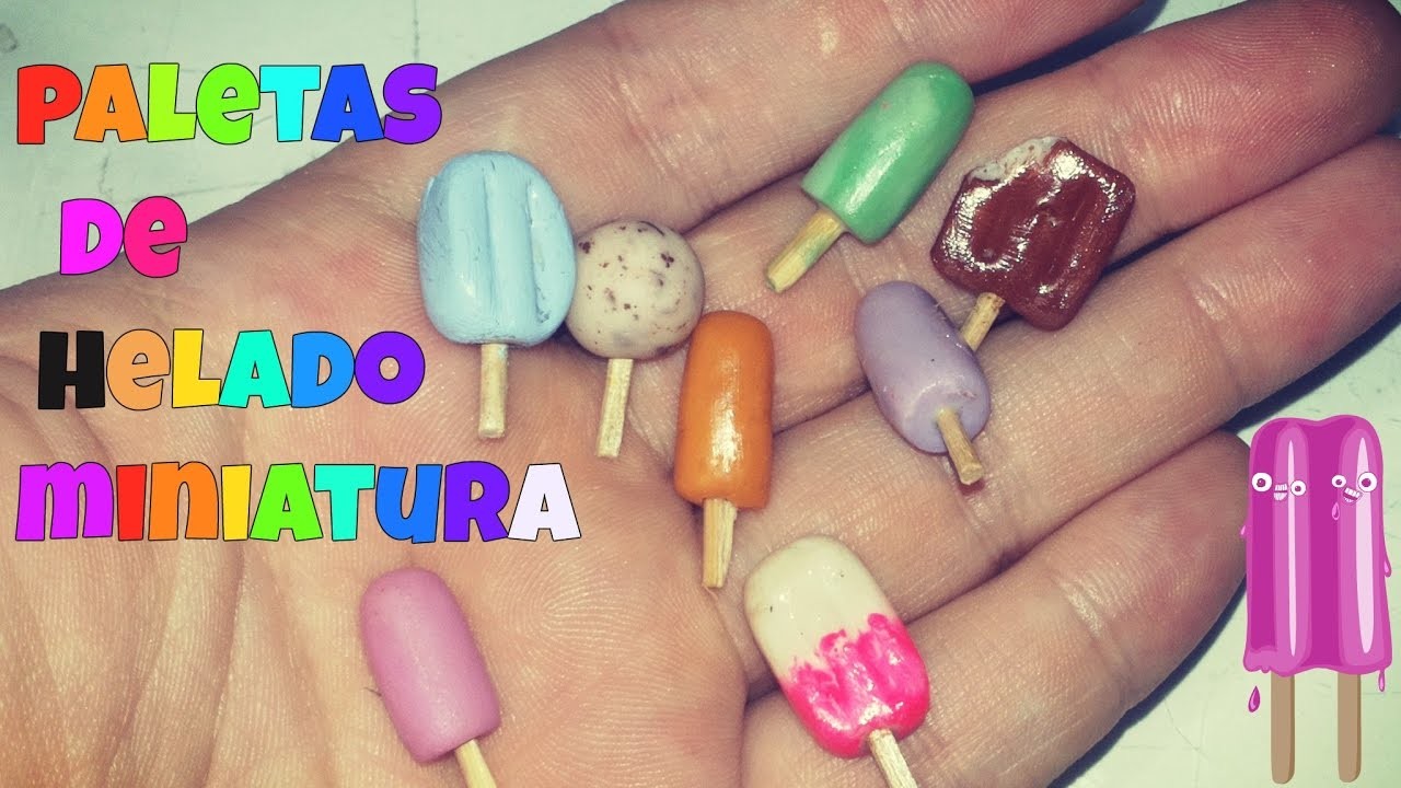 PALETAS DE HELADO MINIATURA