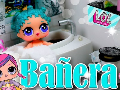Bañera Miniatura para Muñecas LOL SORPRESA - Cómo hacer Tina para Baño ???? Tutorial ~ DIY