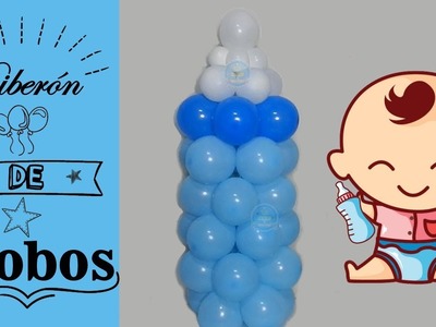 Biberon con globos para baby shower paso a paso ???? | MaquiTips ????