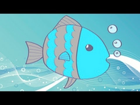 Cómo dibujar un pez. Dibujos infantiles