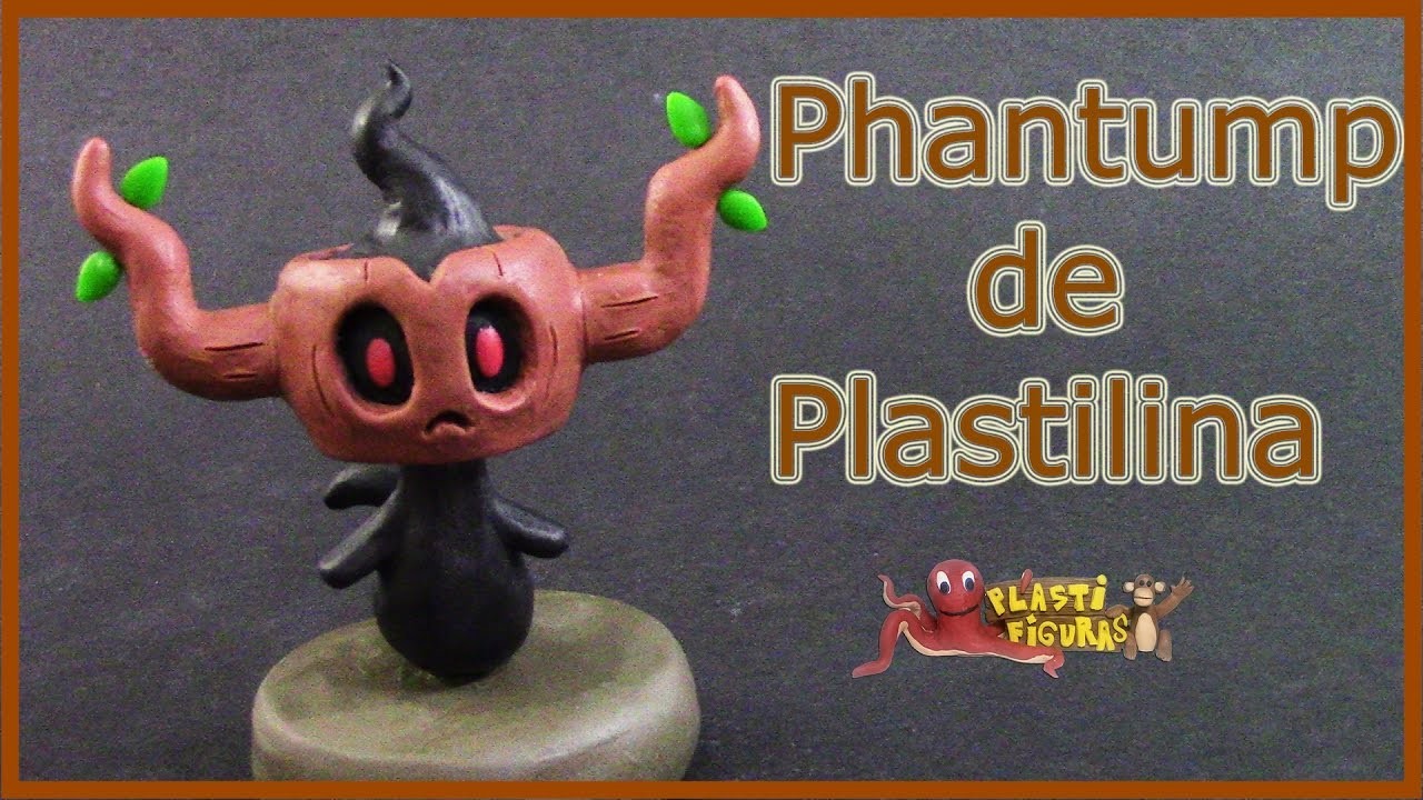 Como Hacer a Pokémon Phantump de Plastilina.How To Make Pokémon Phantump with Plasticine