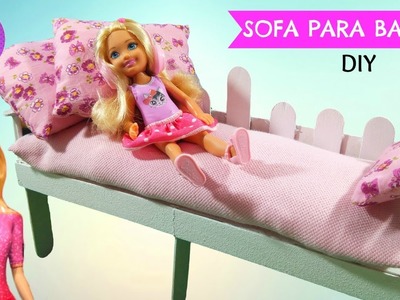 Como hacer sofa para barbie muy facil ???? Videos de barbie en español ???? JJ juguetes en familia