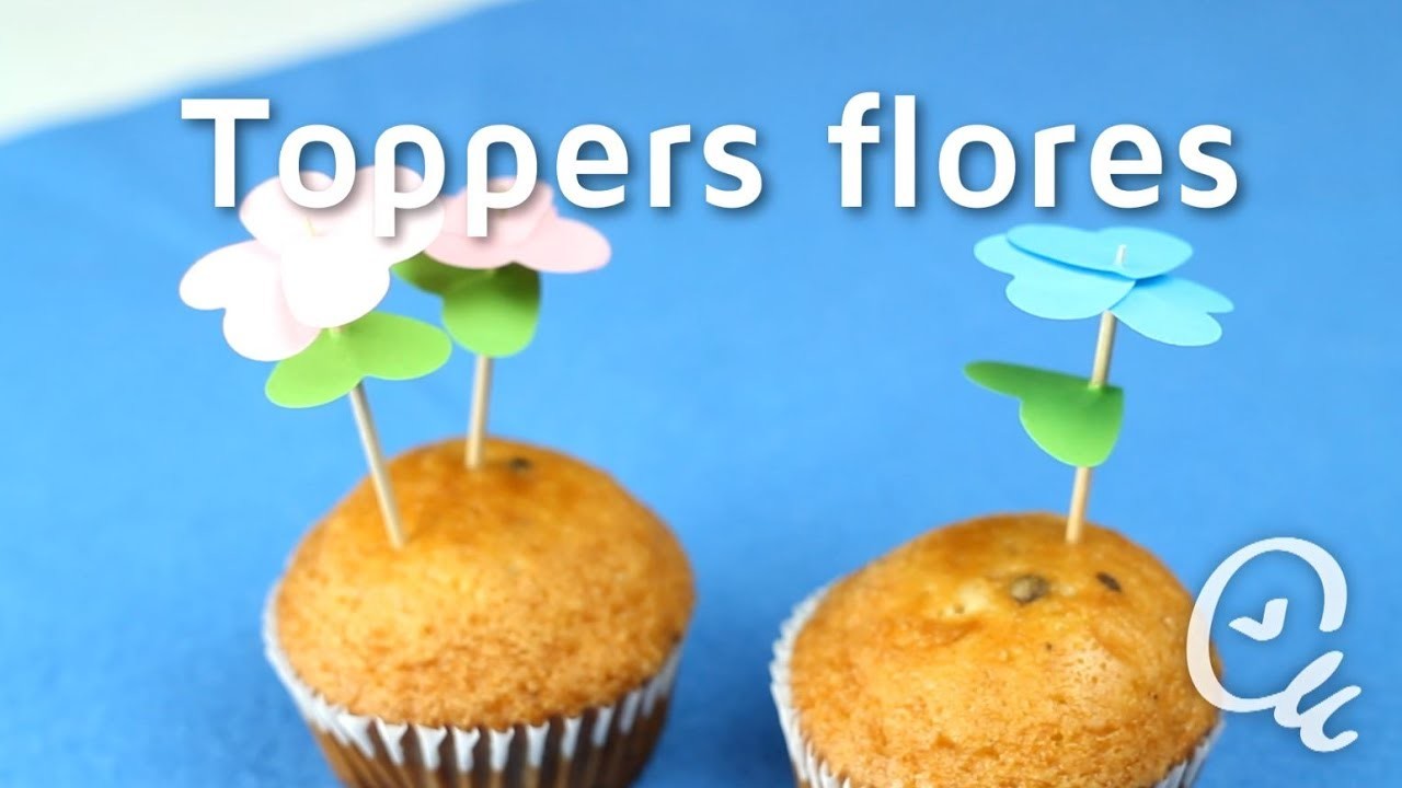 Cómo hacer toppers en forma de flor | facilisimo.com