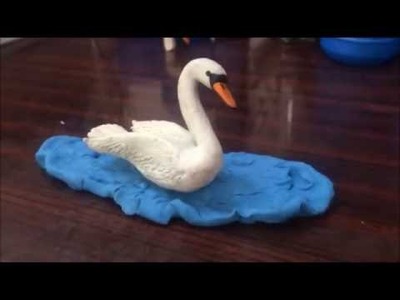 Cómo hacer un cisne de plastilina