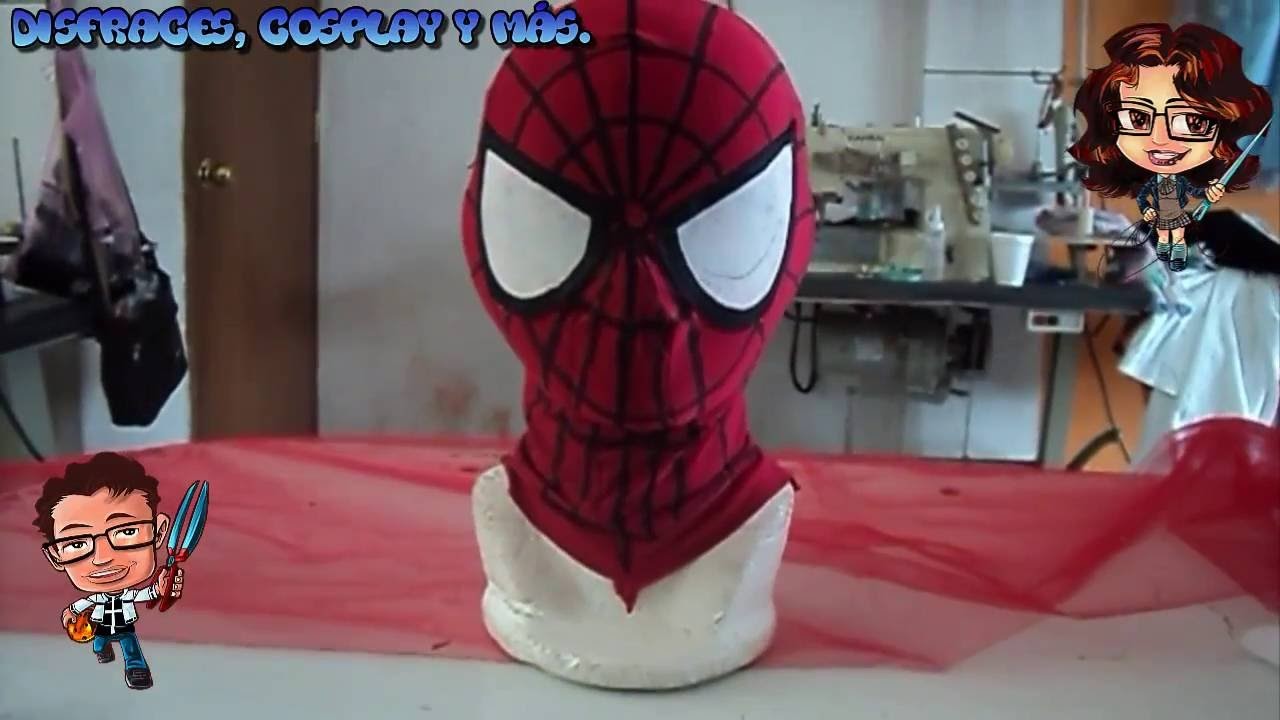Como hacer una mascara de Spiderman + patrones en la descripción.