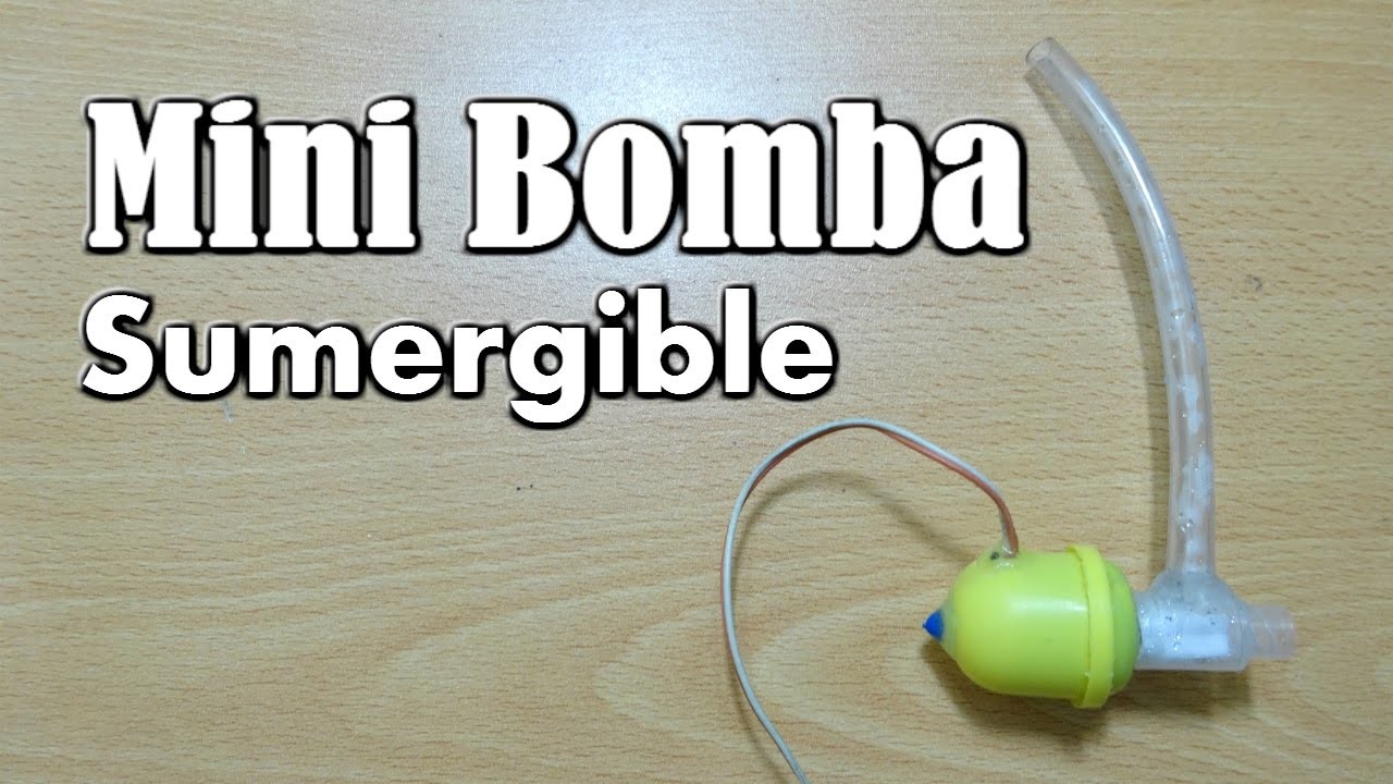 Cómo hacer una Mini Bomba de Agua Casera (fácil de hacer)