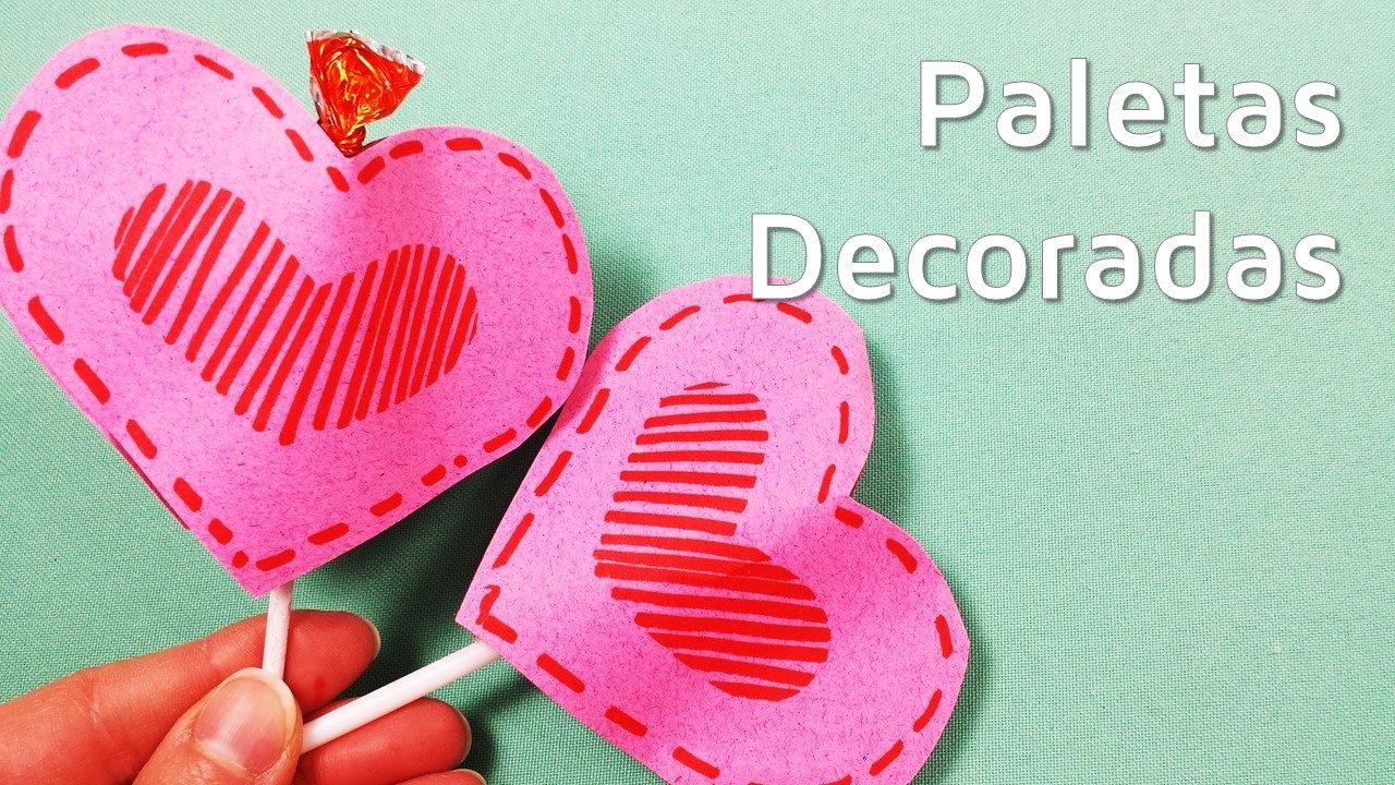Decoración de piruletas para San Valentín | facilisimo.com