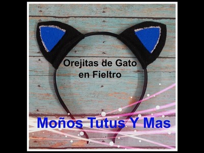 DIADEMA OREJITAS DE GATO Paso a Paso CAT EARS HEADBAND Tutorial DIY How To PAP Video 124