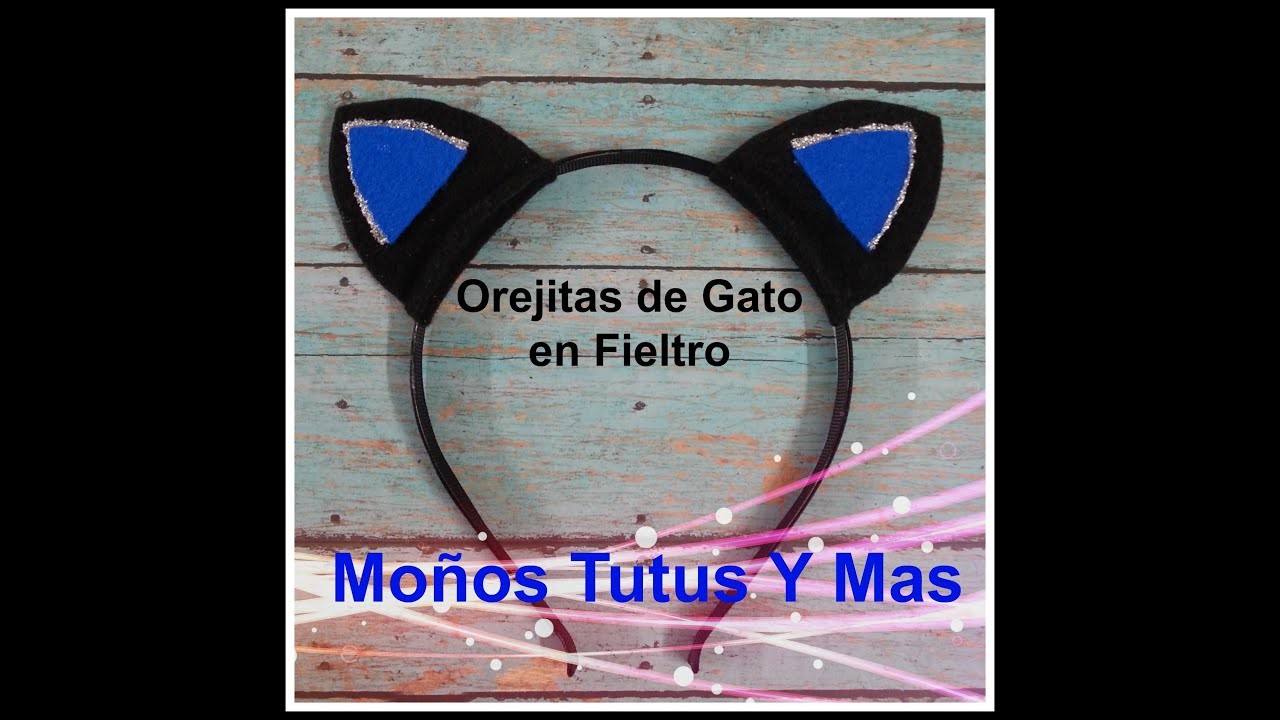 DIADEMA OREJITAS DE GATO Paso a Paso CAT EARS HEADBAND Tutorial DIY How To PAP Video 124