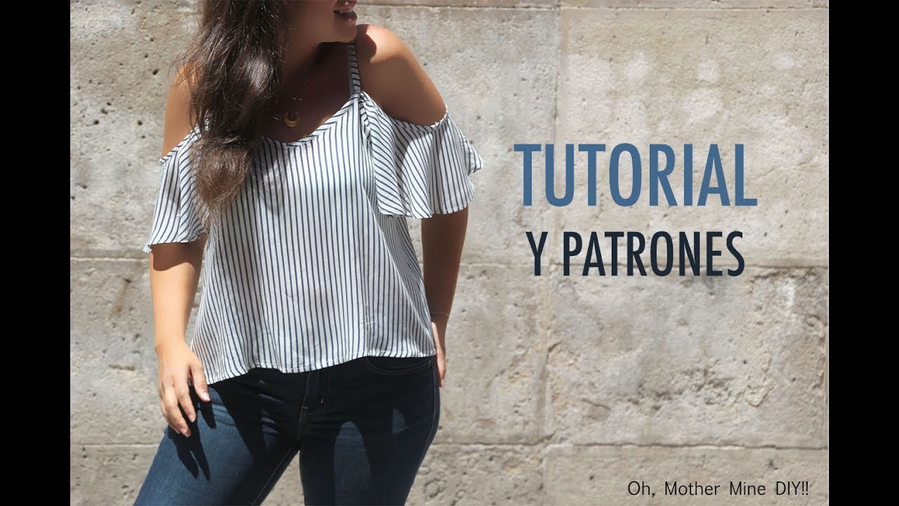 DIY Costura de blusa sin hombros mujer (patrones gratis)