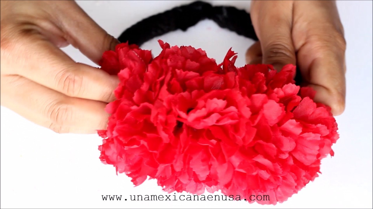 DIY Diademas con flores para Catrina o Calavera
