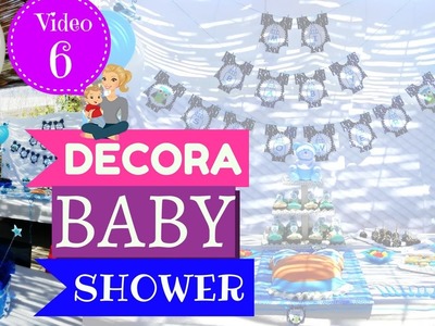 IDEAS PARA DECORAR BABY SHOWER NIÑO - CENTRO DE MESA BABY SHOWER