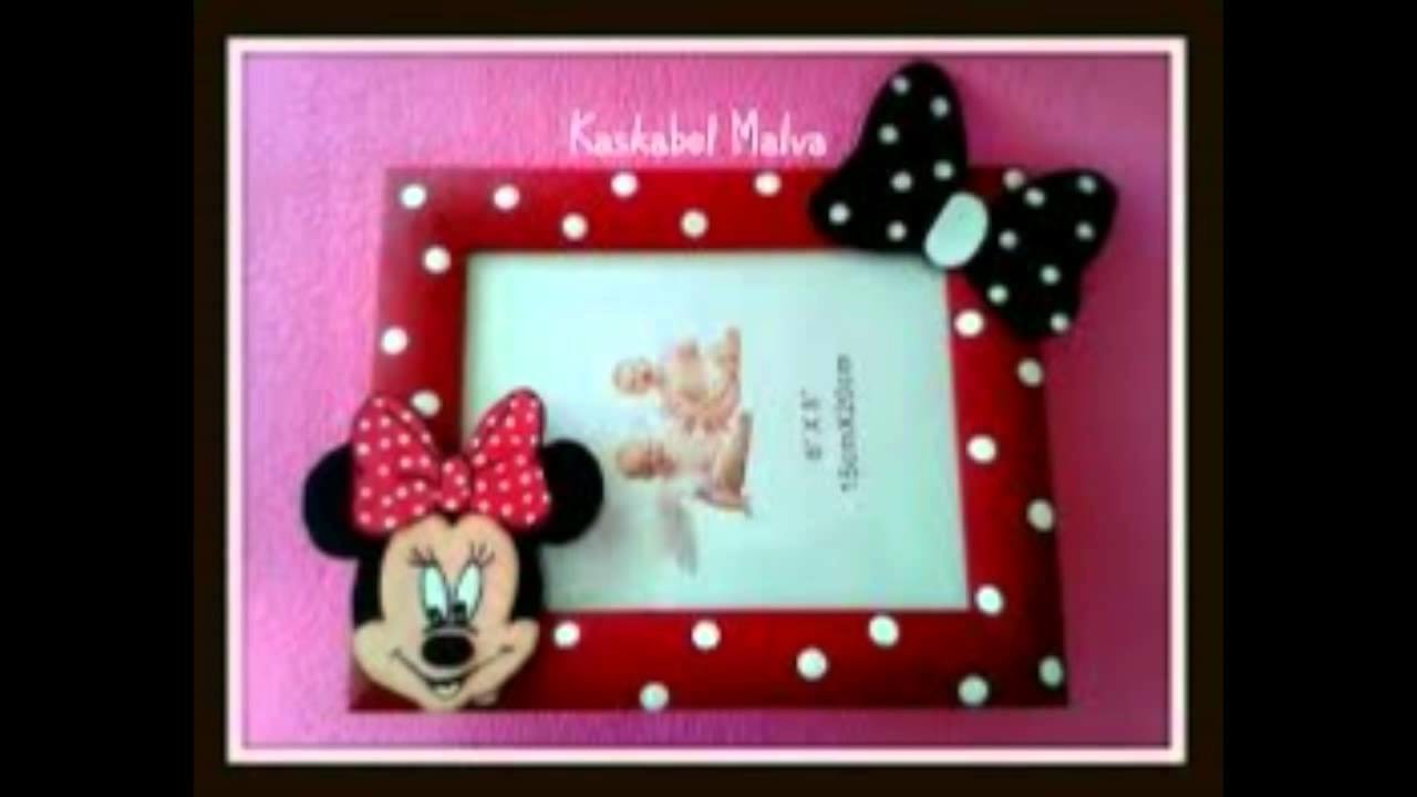 Marcos de fotos de Minnie Mouse echos a mano